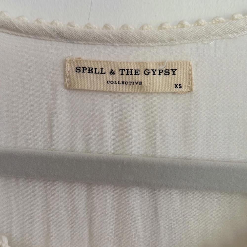Spell Suki Mini Smock Dress in White Size XS - Picture 5 of 7